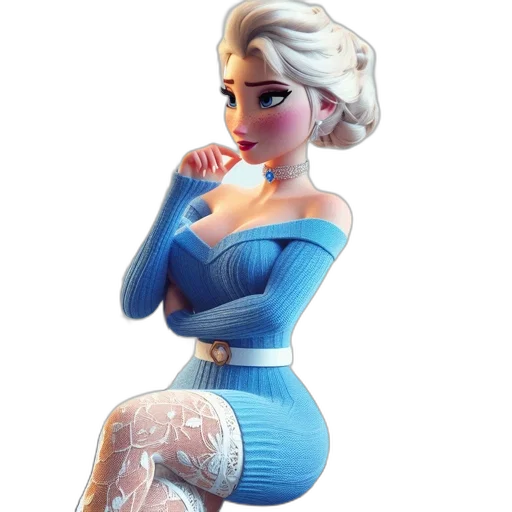 dress, 3d render, concept art, cartoon transparent PNG cut-out