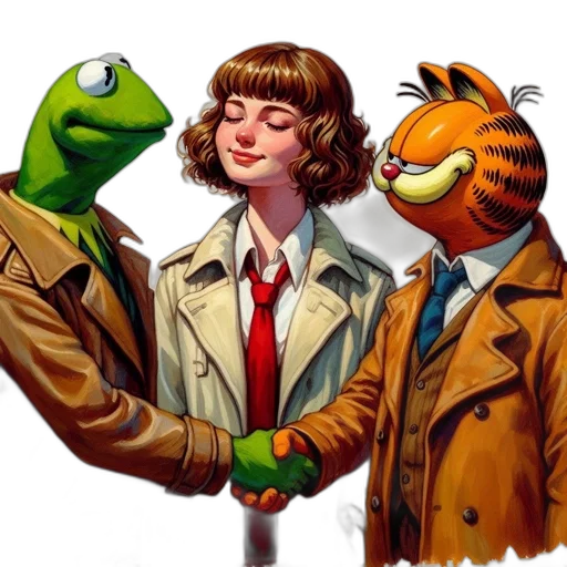 jacket, comic book art, concept art, outer space transparent PNG cut-out