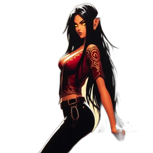 fantasy art, concept art, comic book art, pixel art transparent PNG cut-out