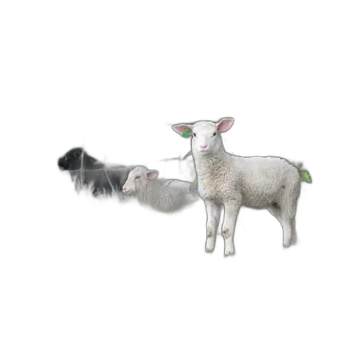 animal, staff, hat, 3d render transparent PNG cut-out