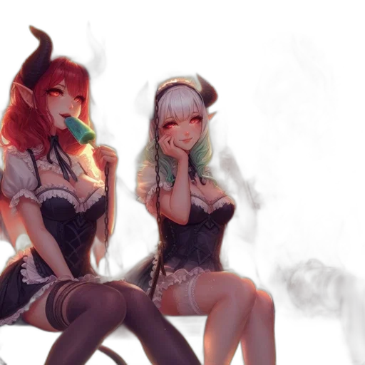 fantasy art, concept art, anime, pixel art transparent PNG cut-out