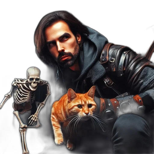 animal, photorealistic, concept art, comic book art transparent PNG cut-out