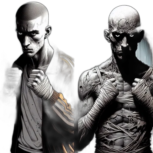 comic book art, concept art, fantasy art, cyberpunk transparent PNG cut-out