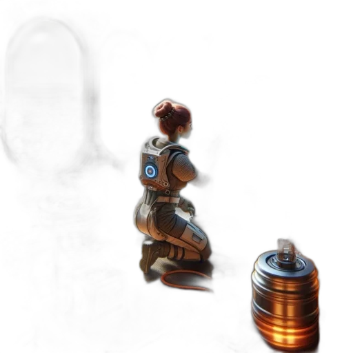 robot, bottle, jewelry, dress transparent PNG cut-out
