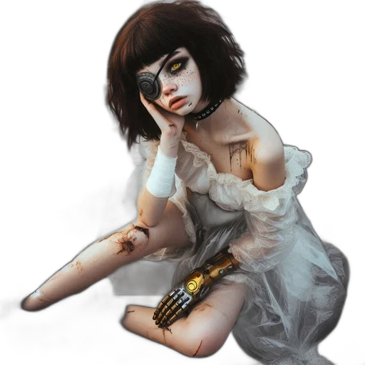 mask, dress, staff, jewelry transparent PNG cut-out