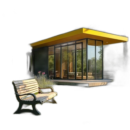 furniture, building, 3d render, concept art transparent PNG cut-out