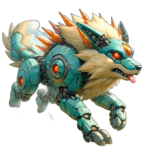 dragon, robot, creature, animal transparent PNG cut-out
