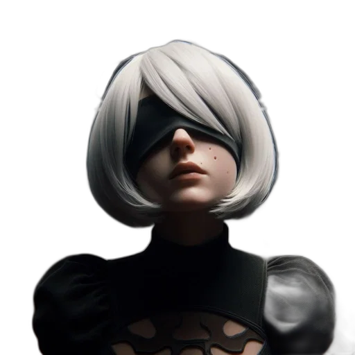 mask, face, hair, staff transparent PNG cut-out