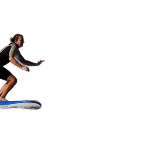 3d render, surfer, wetsuit, rides transparent PNG cut-out