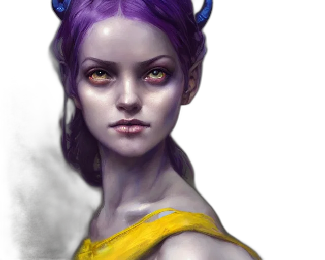 face, staff, crown, fantasy art transparent PNG cut-out