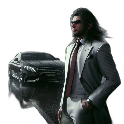 jacket, car, concept art, cyberpunk transparent PNG cut-out
