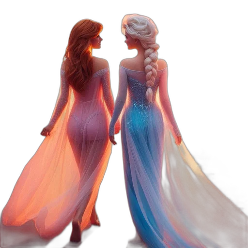 dress, concept art, fantasy art, 3d render transparent PNG cut-out
