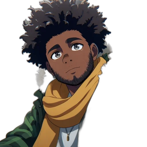 face, jacket, staff, mask transparent PNG cut-out