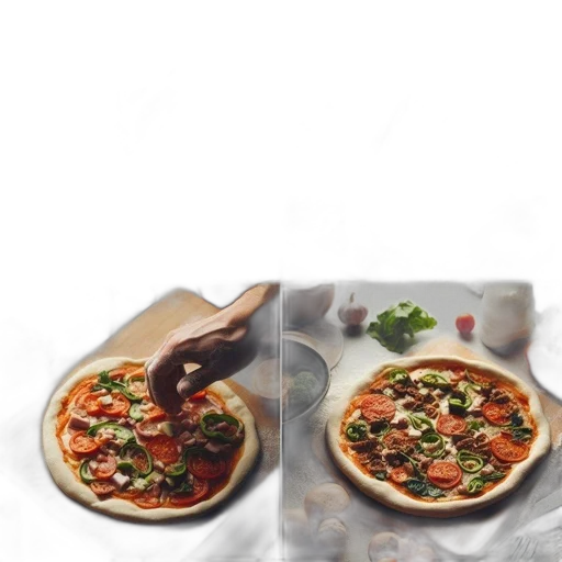 food, weapon, 3d render, photorealistic transparent PNG cut-out