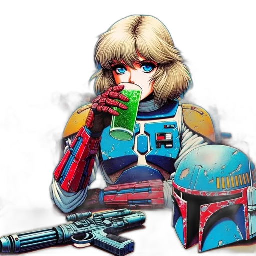 weapon, robot, concept art, comic book art transparent PNG cut-out