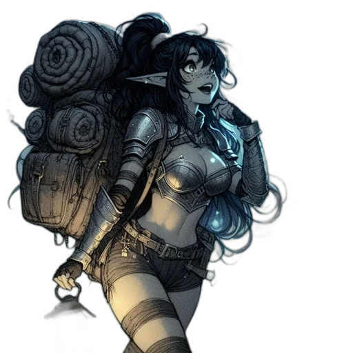 weapon, staff, concept art, fantasy art transparent PNG cut-out