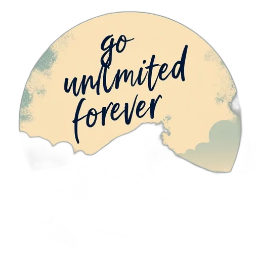 poster, message, unlimited, forever transparent PNG cut-out