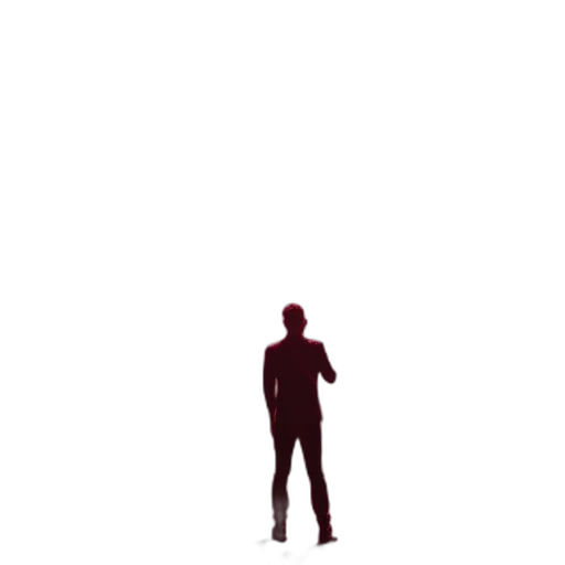 robot, creature, staff, jacket transparent PNG cut-out