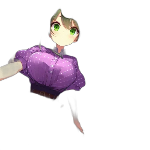 dress, staff, creature, weapon transparent PNG cut-out