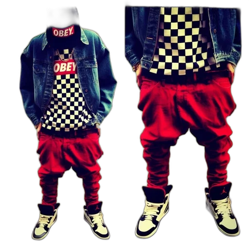 jacket, 3d render, concept art, red transparent PNG cut-out