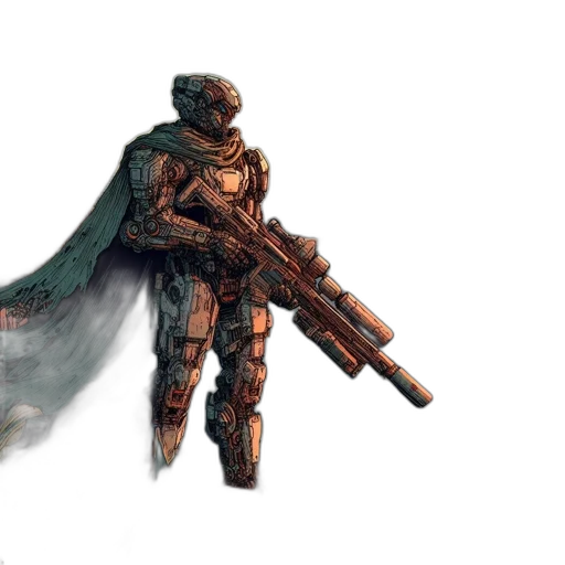 weapon, sword, robot, concept art transparent PNG cut-out