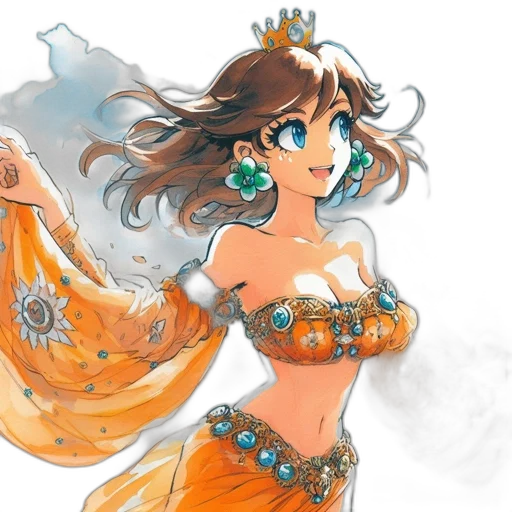 crown, dress, jewelry, fantasy art transparent PNG cut-out