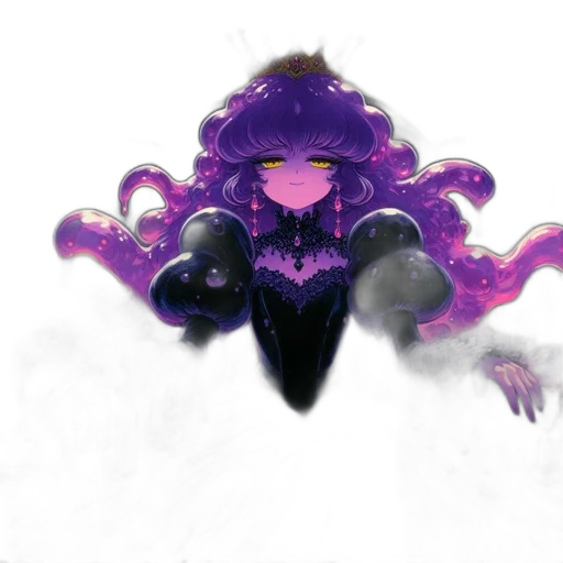 crown, creature, mask, hair transparent PNG cut-out