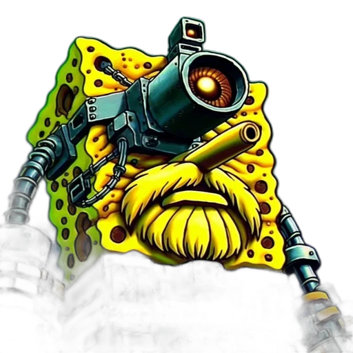 robot, weapon, creature, jacket transparent PNG cut-out