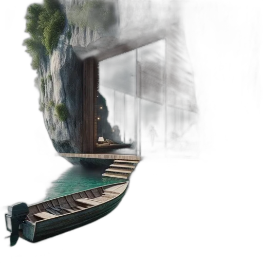 furniture, building, concept art, 3d render transparent PNG cut-out