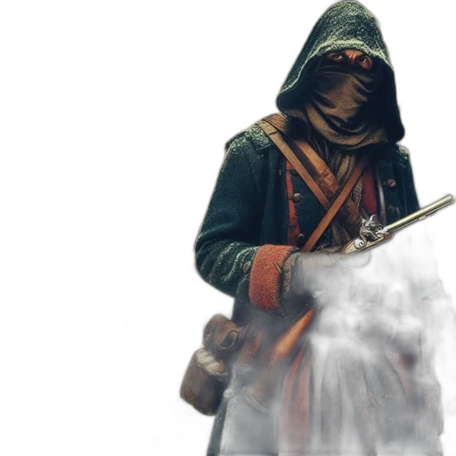 weapon, sword, staff, jacket transparent PNG cut-out