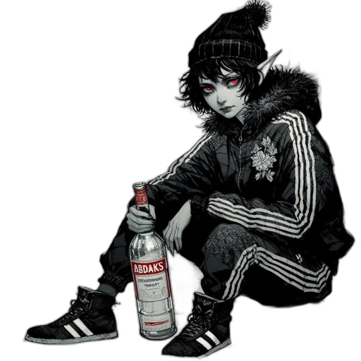 jacket, bottle, shoes, creature transparent PNG cut-out