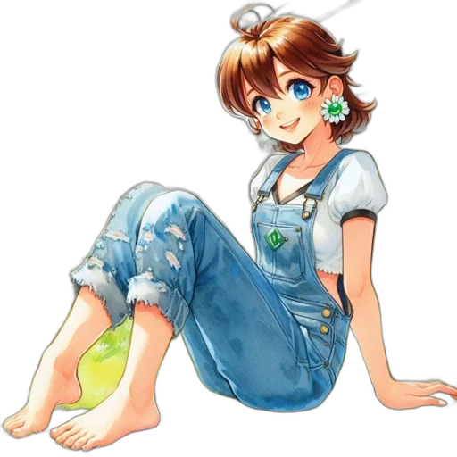 dress, jewelry, staff, shoes transparent PNG cut-out