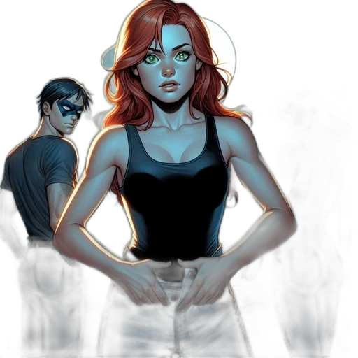 comic book art, concept art, fantasy art, cartoon transparent PNG cut-out