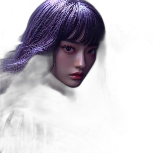 face, creature, robot, hair transparent PNG cut-out