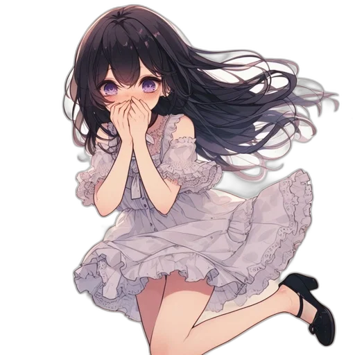 dress, face, flower, mask transparent PNG cut-out