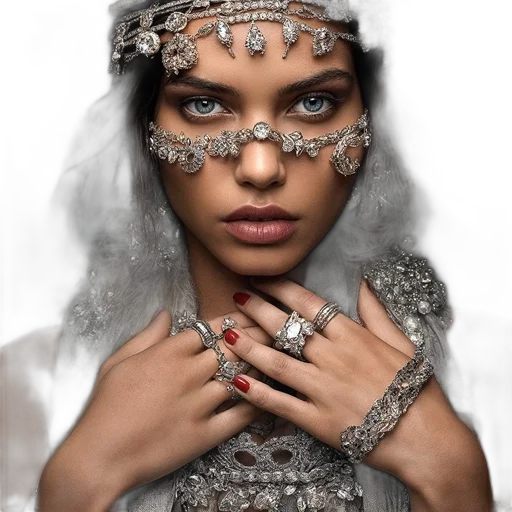 jewelry, mask, crown, face transparent PNG cut-out