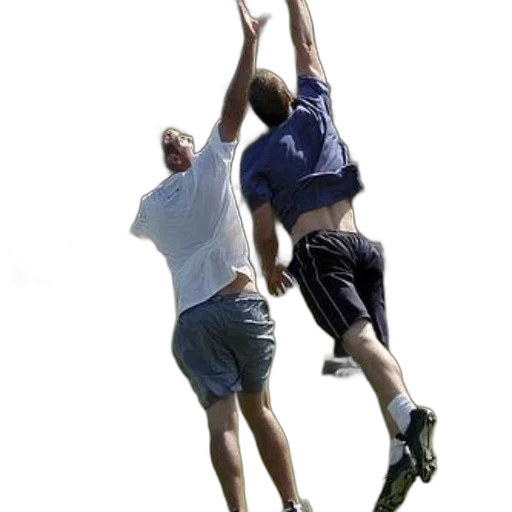shoes, two, men, playing transparent PNG cut-out