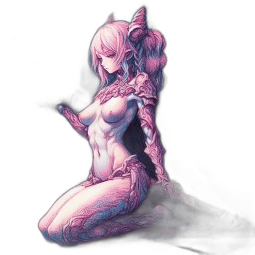 robot, dragon, dress, weapon transparent PNG cut-out