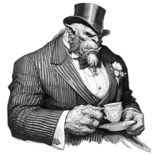 hat, animal, face, staff transparent PNG cut-out