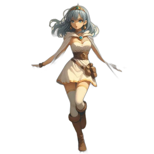 staff, dress, weapon, concept art transparent PNG cut-out