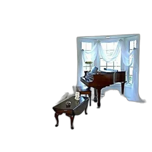 furniture, 3d render, concept art, pixel art transparent PNG cut-out