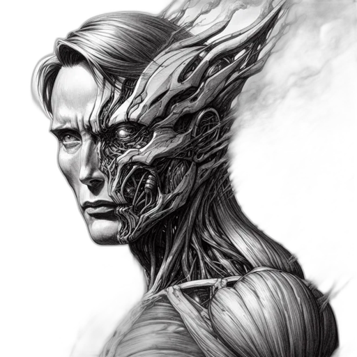 face, mask, robot, creature transparent PNG cut-out