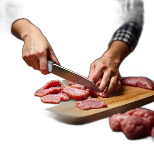 food, weapon, animal, photorealistic transparent PNG cut-out