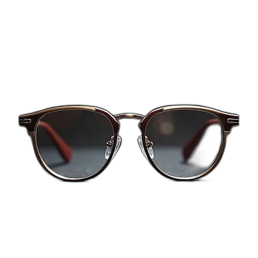 pair, titanium, glasses transparent PNG cut-out