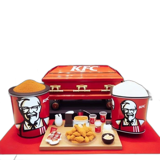 food, furniture, photorealistic, comedic transparent PNG cut-out