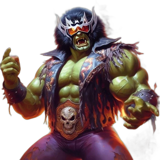 concept art, comic book art, fantasy art, muscular transparent PNG cut-out