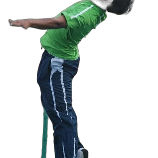 staff, umbrella, person, green transparent PNG cut-out