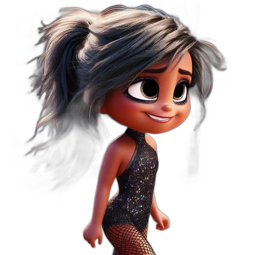 dress, hair, cartoon, concept art transparent PNG cut-out