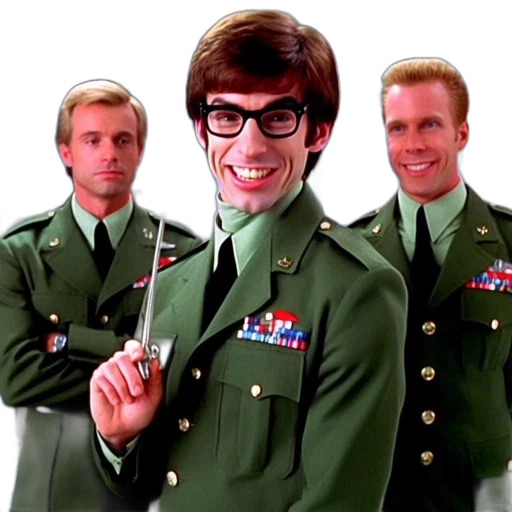 jacket, staff, three, men transparent PNG cut-out