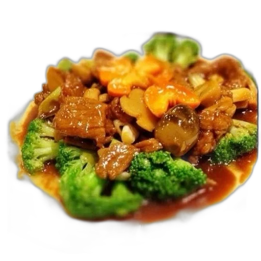 food, crown, photorealistic, 3d render transparent PNG cut-out